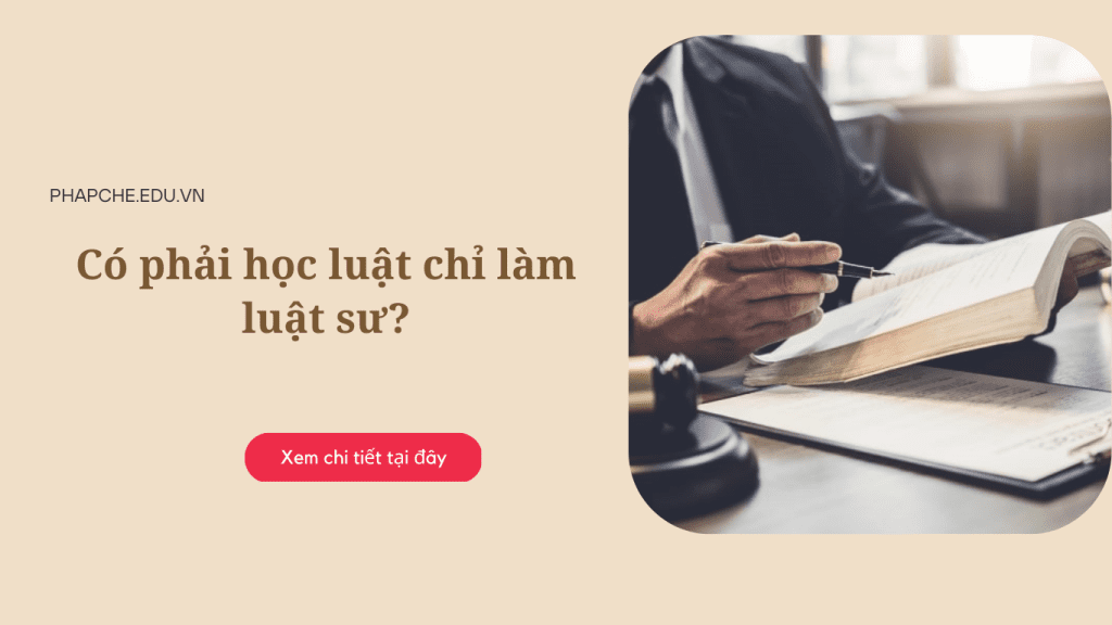 Có phải học luật chỉ làm luật sư?