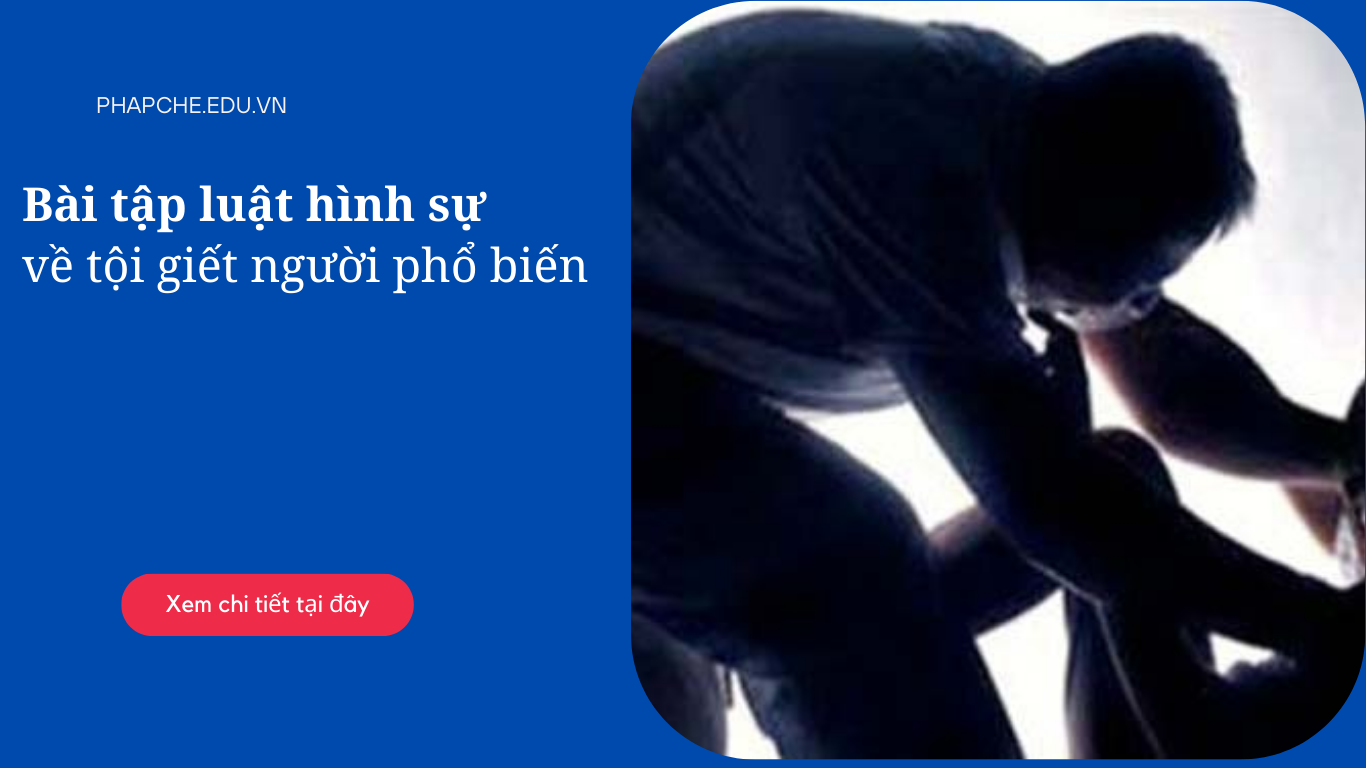 Bài tập luật hình sự về tội giết người phổ biến và cách giải