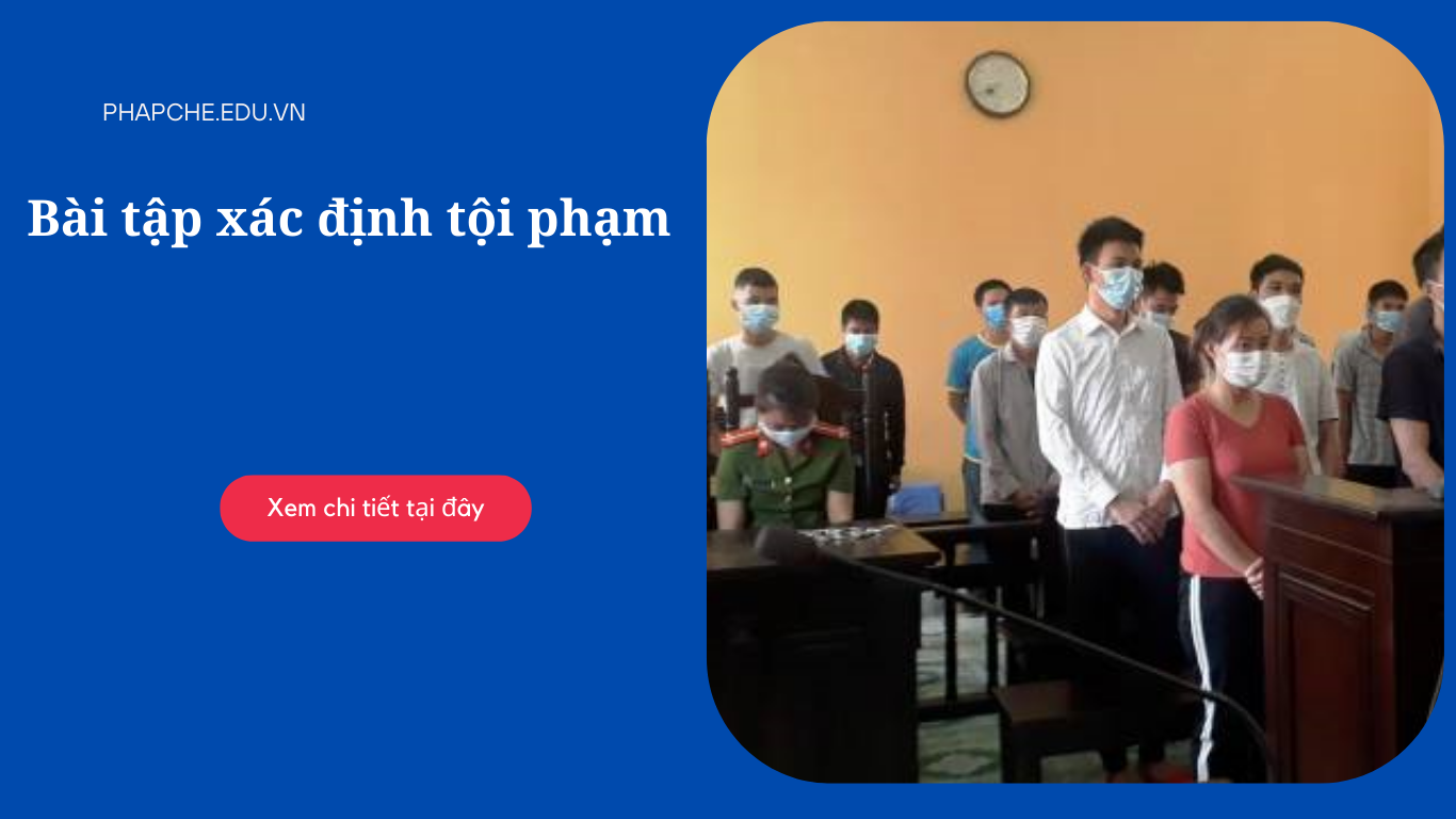 Bài tập tình huống xác định tội phạm