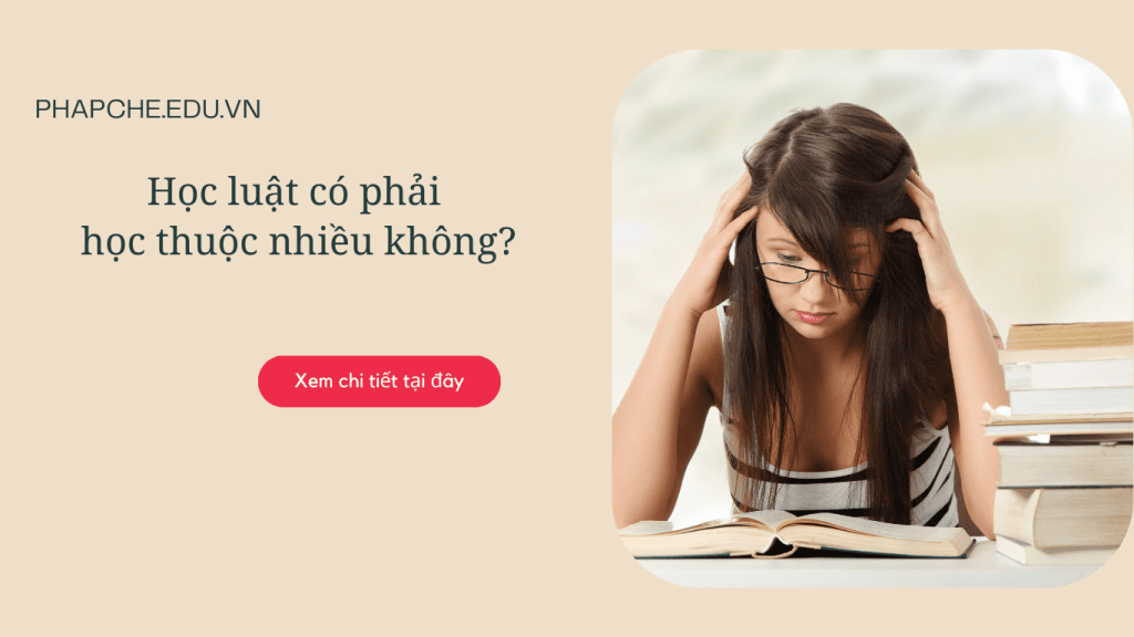 Học luật có phải học thuộc nhiều không?