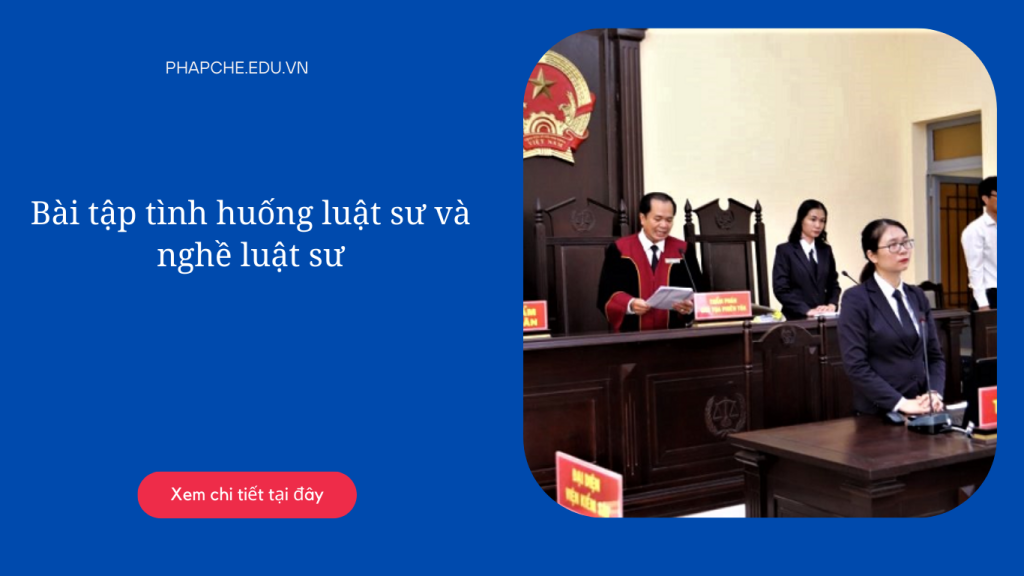 Bài tập tình huống luật sư và nghề luật sư