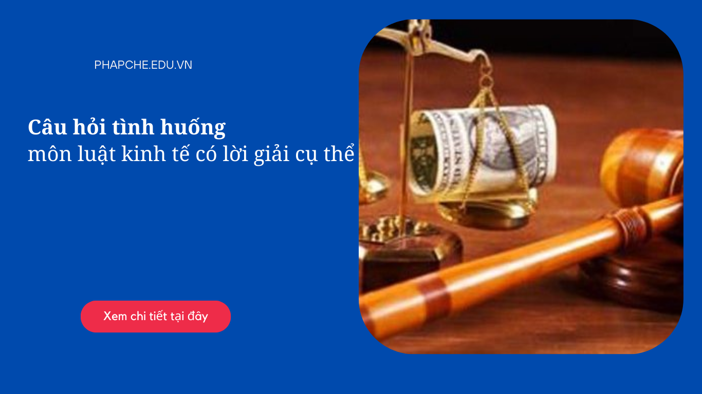 Câu hỏi tình huống môn luật kinh tế có lời giải cụ thể