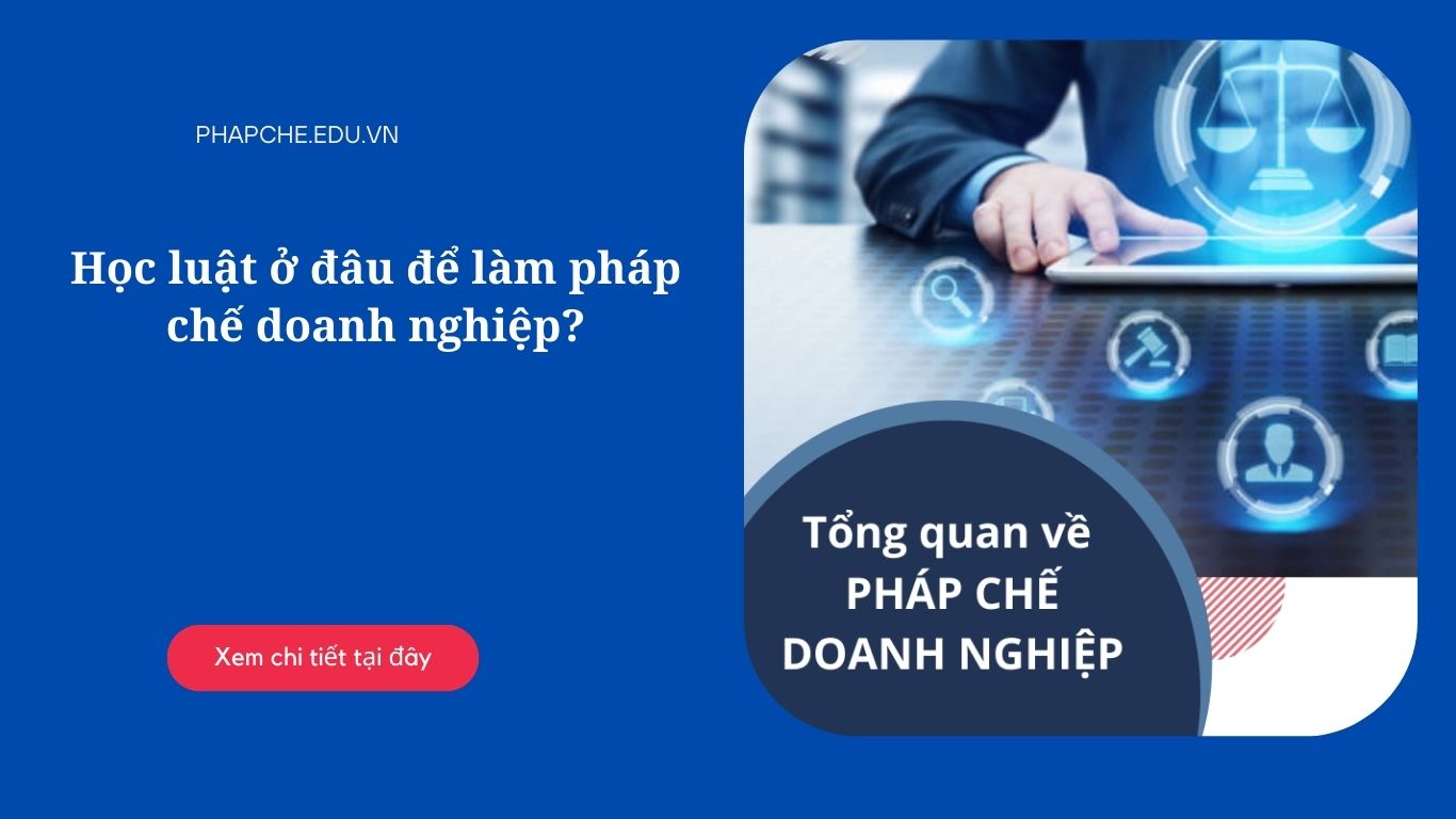 Học Luật ở đâu để làm pháp chế doanh nghiệp?