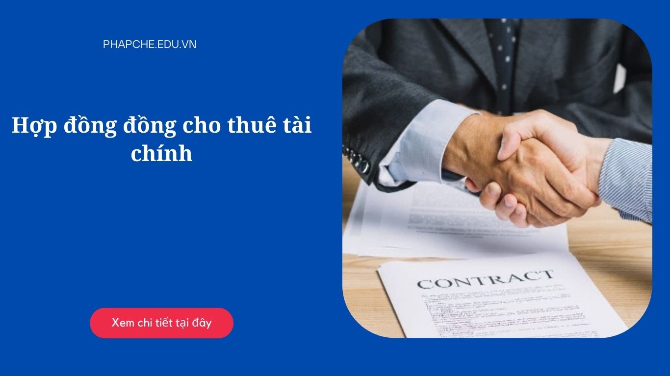 Hợp đồng cho thuê tài chính