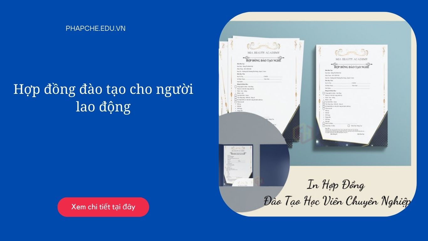 Hợp đồng đào tạo cho người lao động