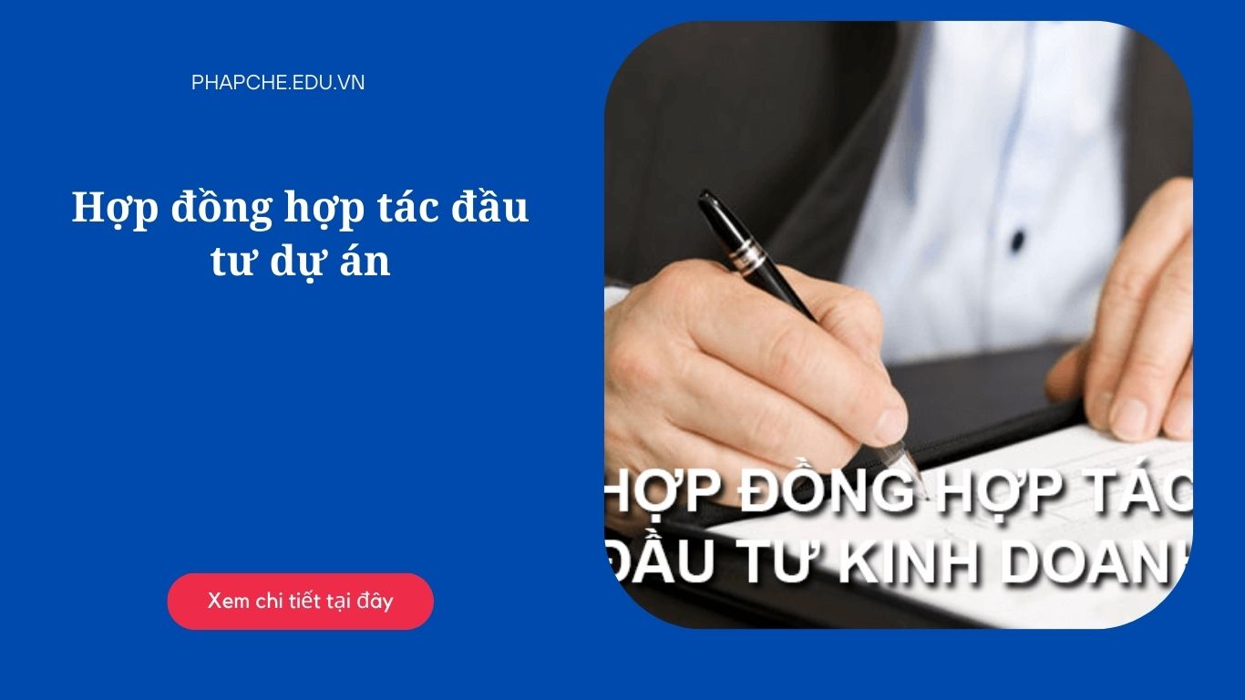 Hợp đồng hợp tác đầu tư dự án