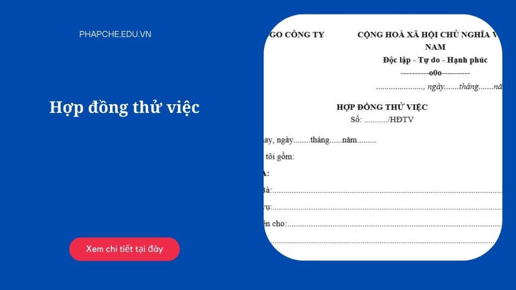 Hợp đồng thử việc