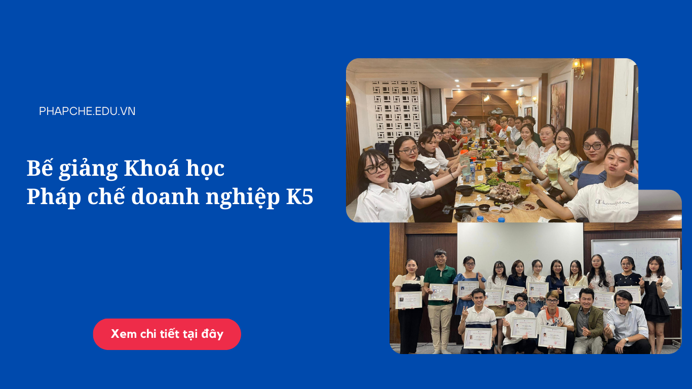 Bế giảng Khoá học pháp chế doanh nghiệp K5