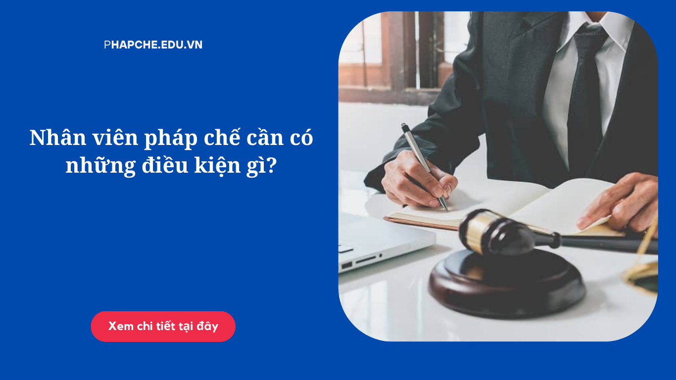 Nhân viên pháp chế cần có những điều kiện gì?