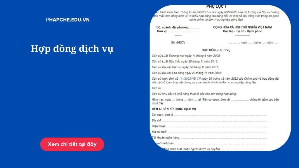 Hợp đồng dịch vụ