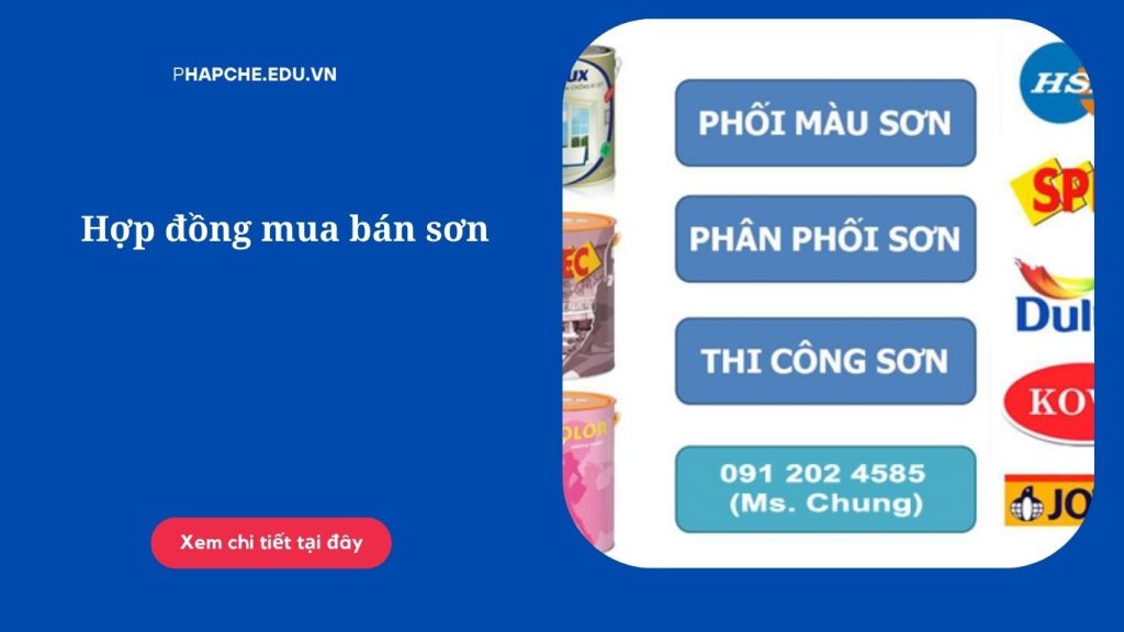 Hợp đồng mua bán sơn