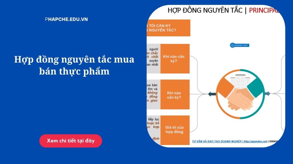 Hợp đồng nguyên tắc mua bán thực phẩm