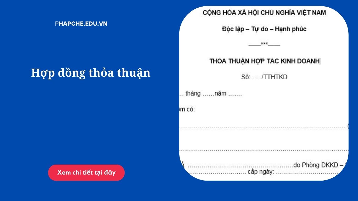 Hợp đồng thỏa thuận