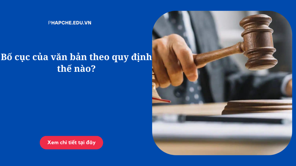 Bố cục của văn bản theo quy định thế nào?