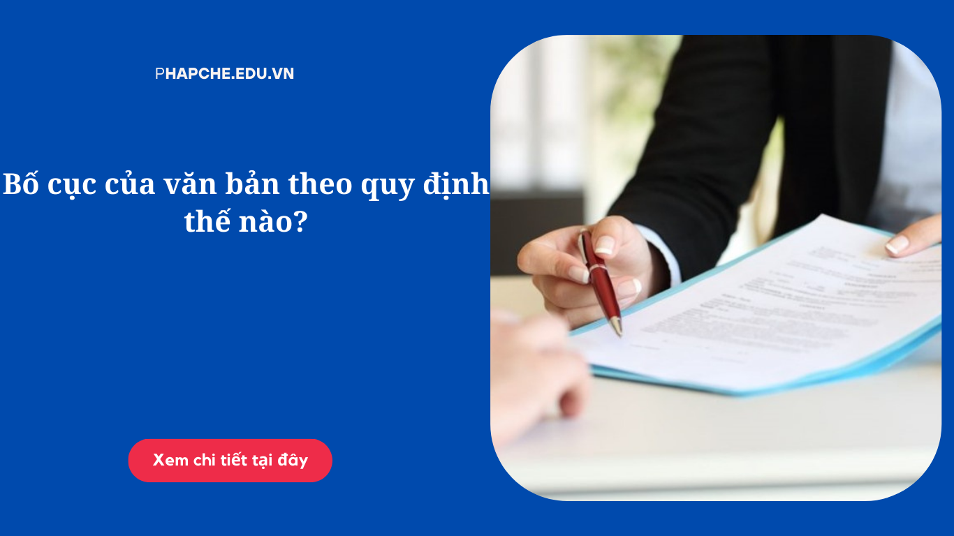 Bố cục của văn bản theo quy định thế nào?