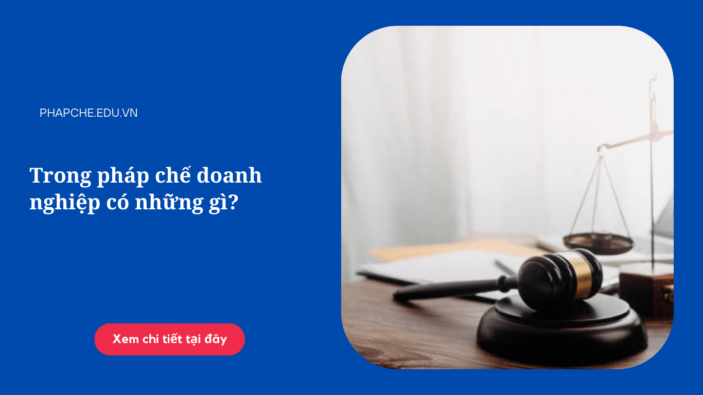 Trong pháp chế doanh nghiệp có những gì?