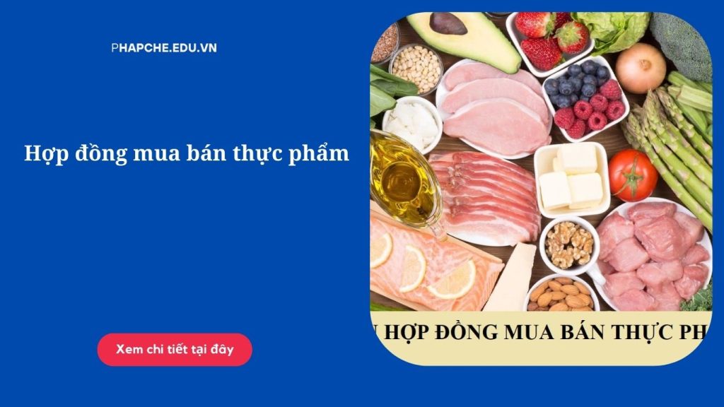 Hợp đồng mua bán thực phẩm