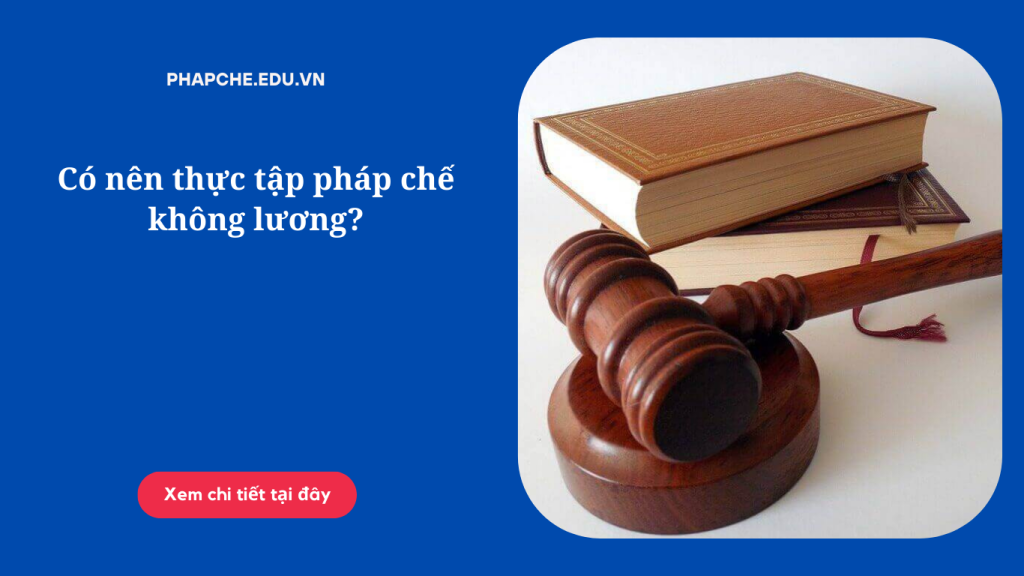 Có nên thực tập pháp chế không lương?