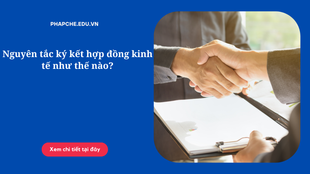 Nguyên tắc ký kết hợp đồng kinh tế như thế nào?