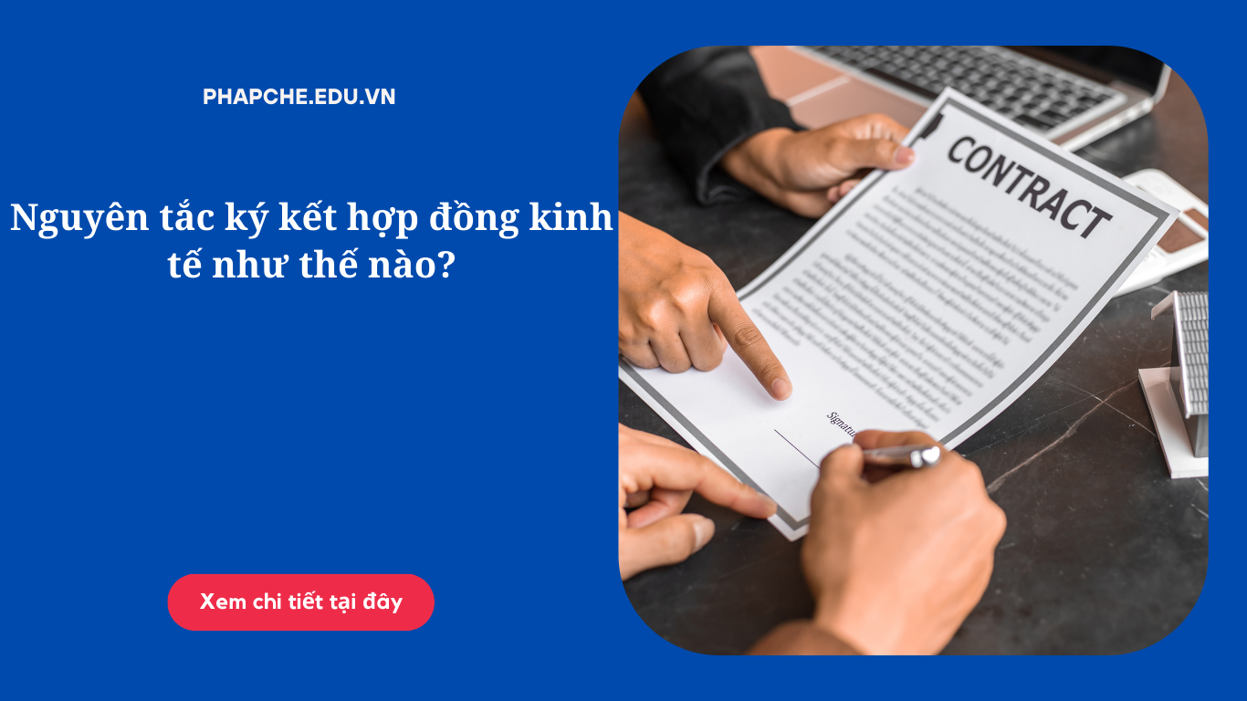 Nguyên tắc ký kết hợp đồng kinh tế như thế nào?