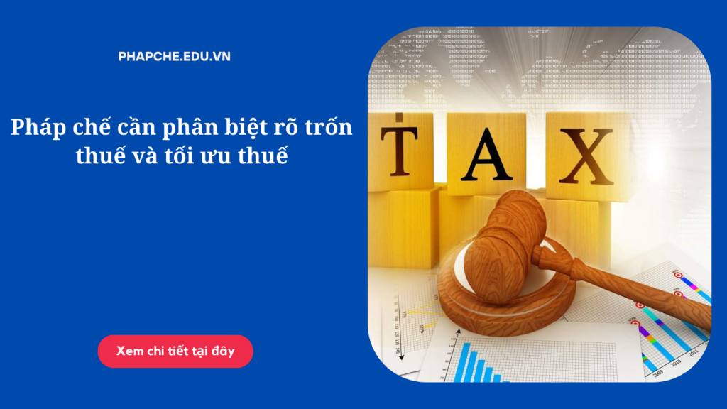 Pháp chế cần phân biệt rõ trốn thuế và tối ưu thuế