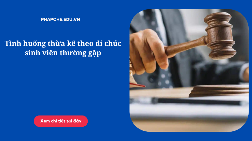 Tình huống thừa kế theo di chúc sinh viên thường gặp