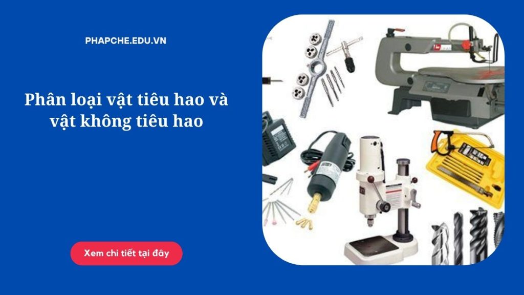 Phân loại vật tiêu hao và vật không tiêu hao