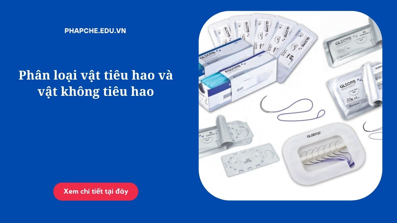 Phân loại vật tiêu hao và vật không tiêu hao