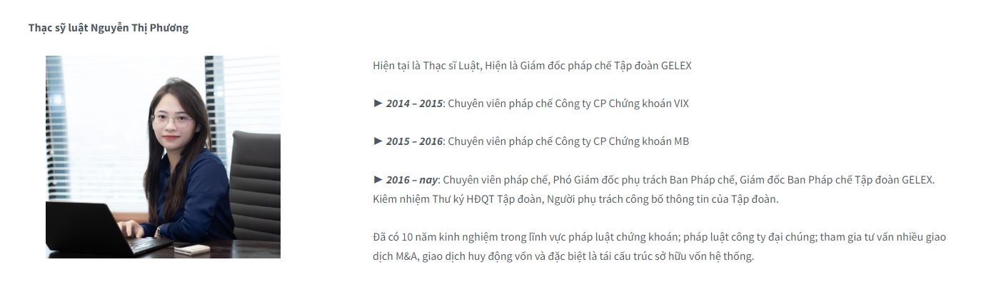 Giảng viên đào tạo khoá pháp luật công ty đại chúng
