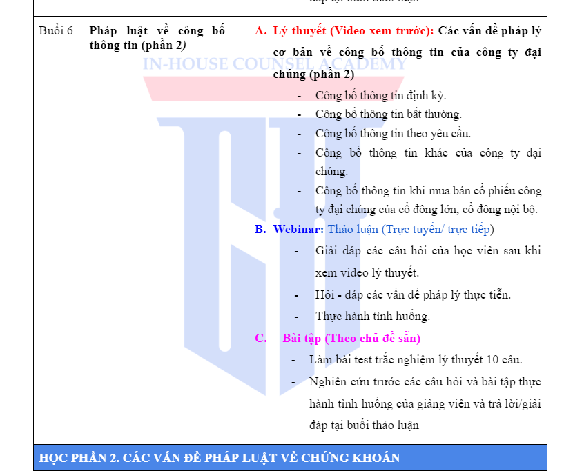 pháp luật công ty chứng khoán