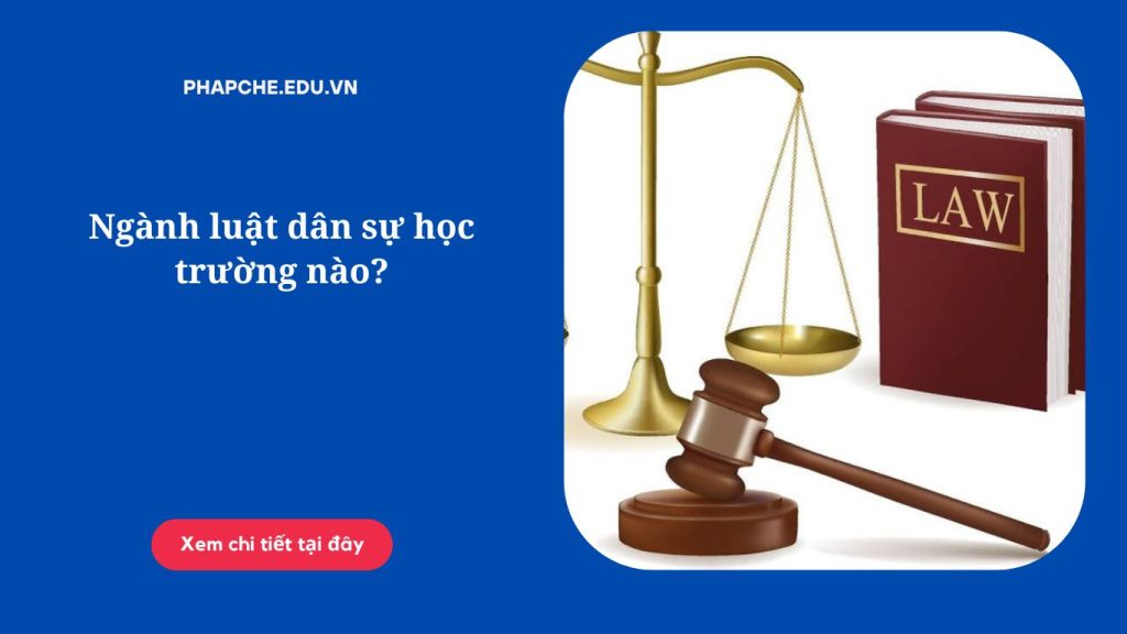 Ngành luật dân sự học trường nào?