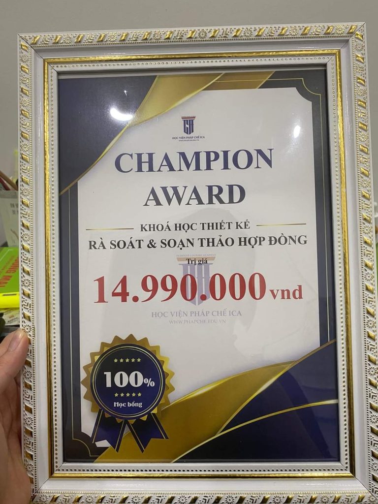 đánh giá khoá học pháp chế doanh nghiệp ica