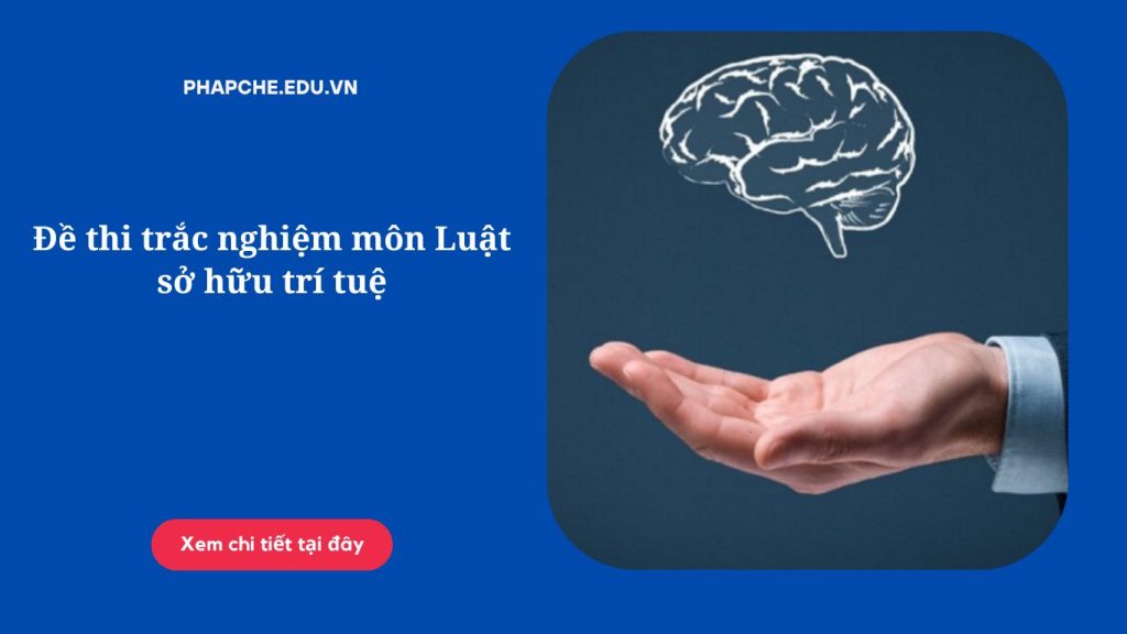 Đề thi trắc nghiệm môn Luật sở hữu trí tuệ;