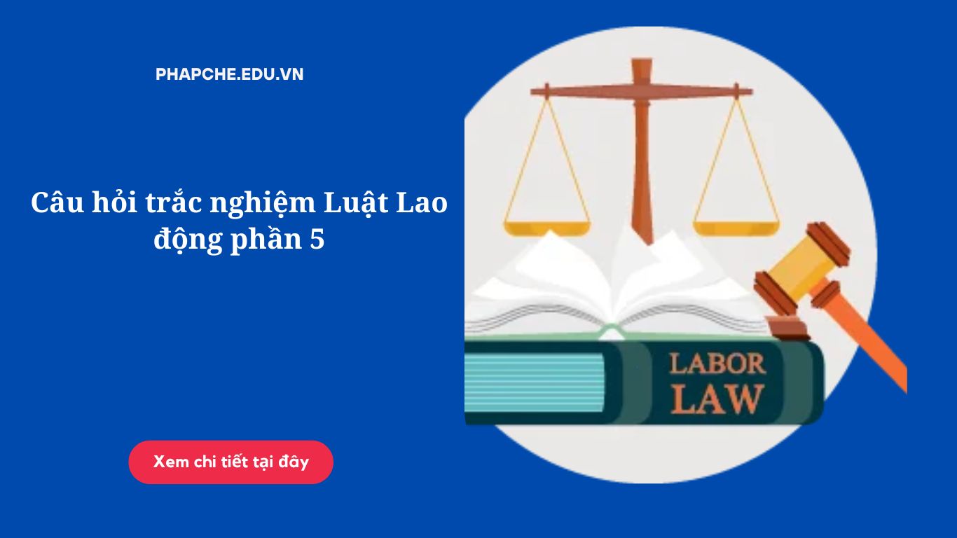Câu hỏi trắc nghiệm Luật Lao động phần 5