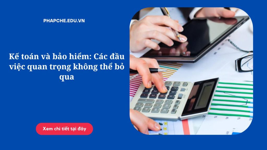 Kế toán và bảo hiểm: Các đầu việc quan trọng không thể bỏ qua