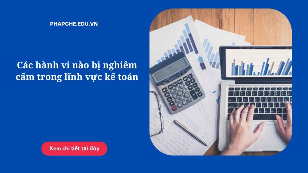 Các hành vi nào bị nghiêm cấm trong lĩnh vực kế toán