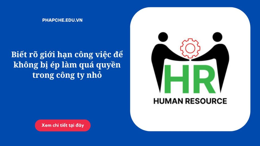 Biết rõ giới hạn công việc để không bị ép làm quá quyền trong công ty nhỏ