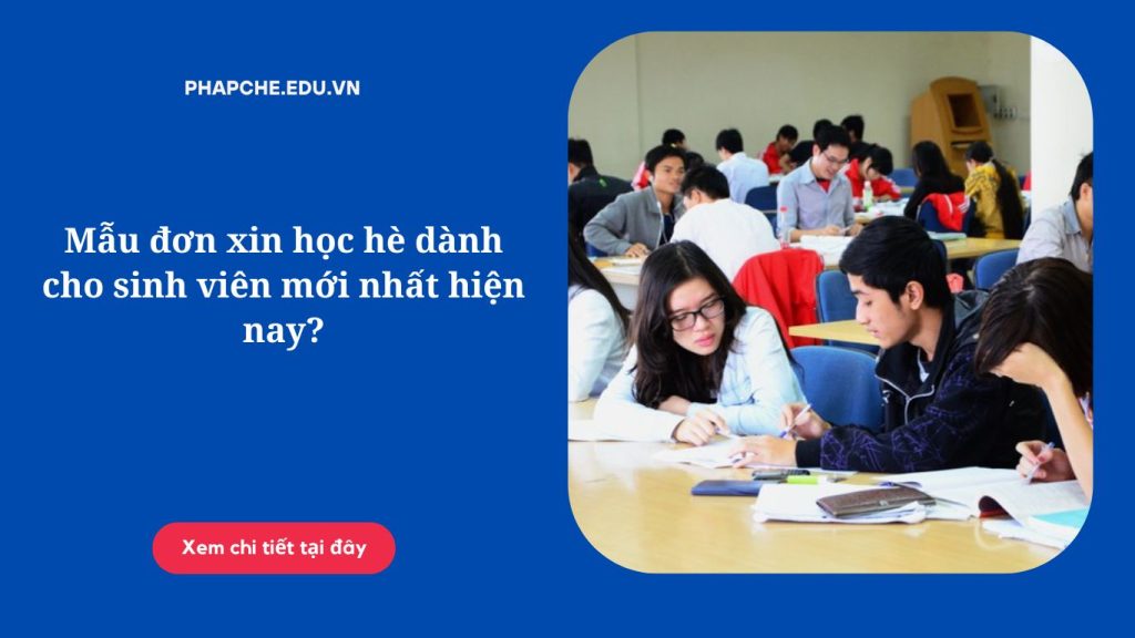 Mẫu đơn xin học hè dành cho sinh viên mới nhất hiện nay?