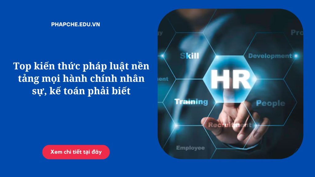 Top kiến thức pháp luật nền tảng mọi hành chính nhân sự, kế toán phải biết