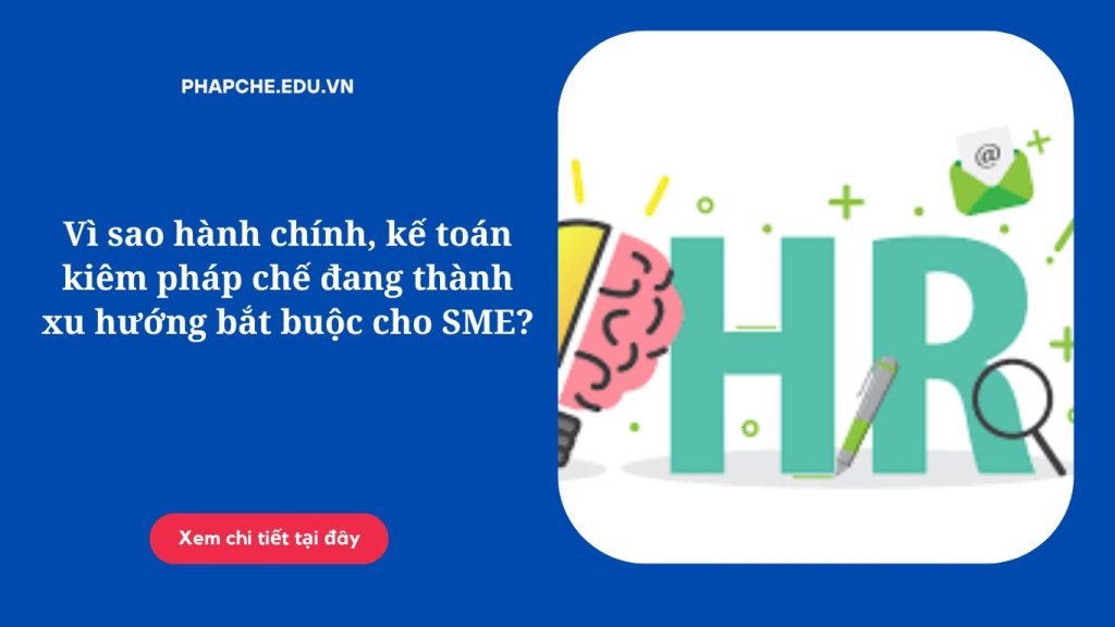 Vì sao hành chính, kế toán kiêm pháp chế đang thành xu hướng bắt buộc cho SME?