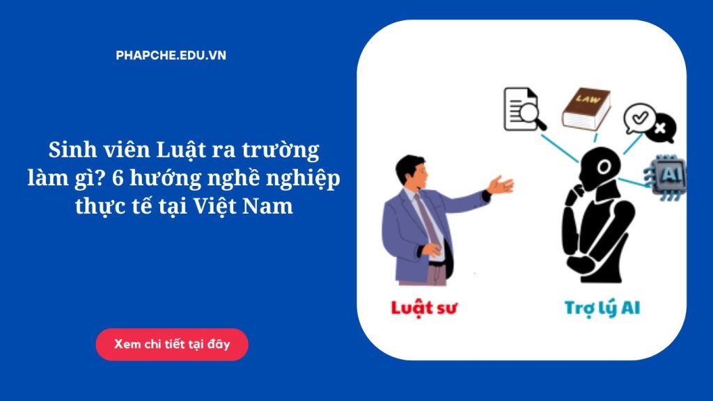Sinh viên Luật ra trường làm gì? 6 hướng nghề nghiệp thực tế tại Việt Nam