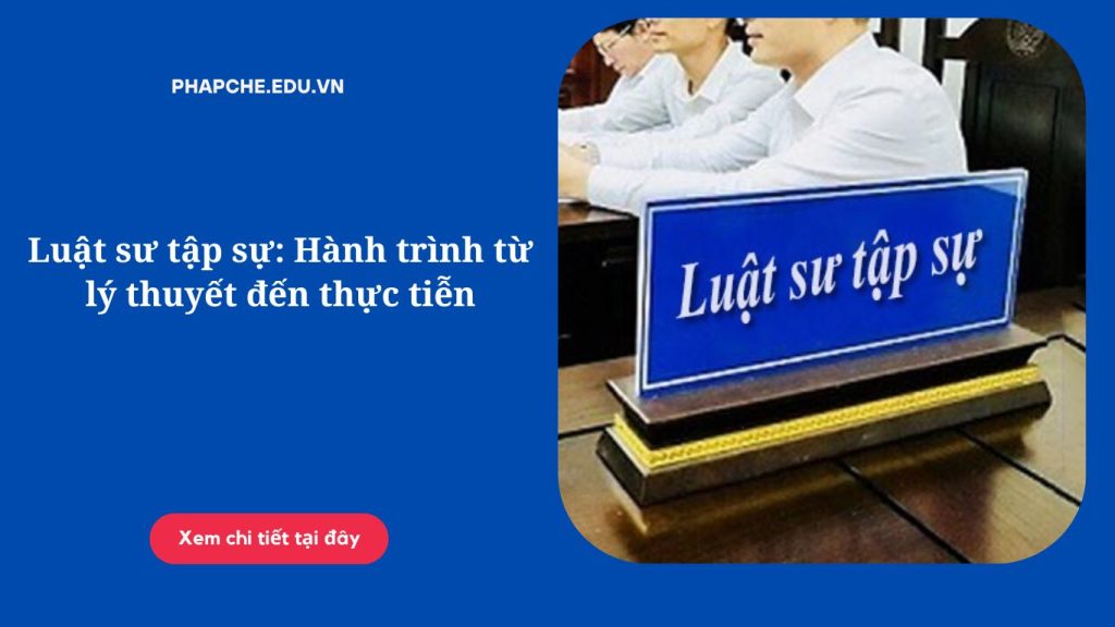 Luật sư tập sự: Hành trình từ lý thuyết đến thực tiễn