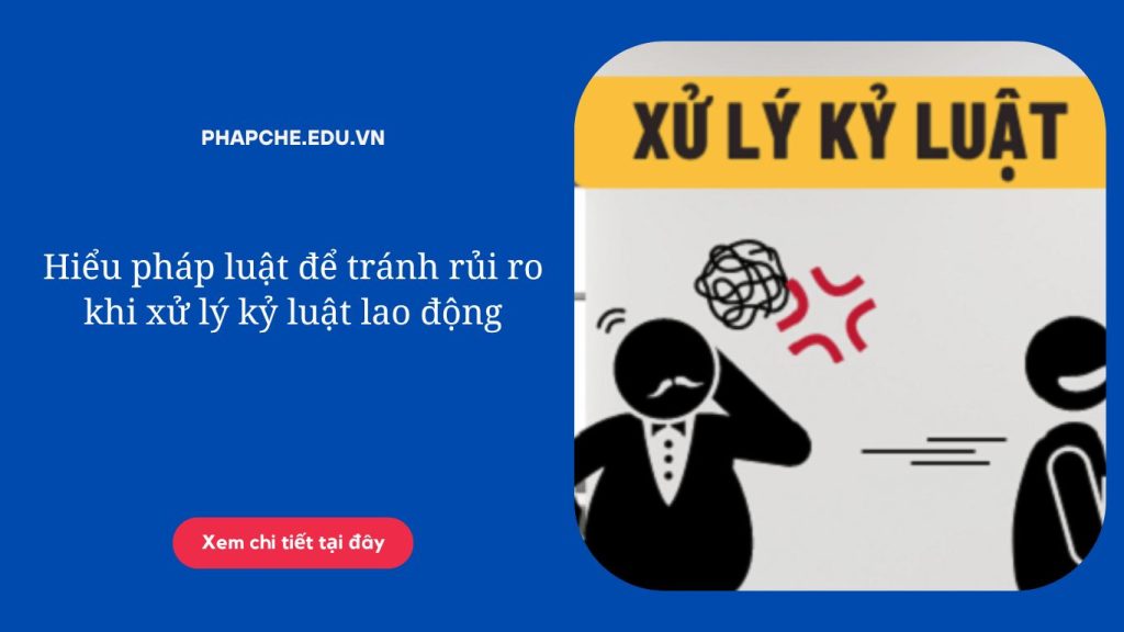 Trong quản trị nhân sự, kỷ luật lao động được ví như "thanh gươm" để doanh nghiệp duy trì trật tự và nề nếp. Tuy nhiên, nếu người cầm gươm không hiểu luật, rất dễ tự làm mình bị thương.
Thực tế cho thấy, nhiều doanh nghiệp vì nóng vội hoặc áp dụng các hình thức kỷ luật theo cảm tính (như phạt tiền, đuổi việc qua tin nhắn...) đã phải trả giá đắt bằng những bản án bồi thường hàng trăm triệu đồng khi ra tòa.
Tiếp nối chuỗi bài “Hiểu pháp luật để tránh rủi ro”, bài viết này sẽ cung cấp quy trình chuẩn chỉnh về xử lý kỷ luật lao động theo Bộ luật Lao động 2019, giúp doanh nghiệp và người quản lý hành xử đúng luật, thấu tình, đạt lý.
I. Mở đầu: Vì sao xử lý kỷ luật lao động là "vùng xám" rủi ro?
Kỷ luật lao động là quyền của người sử dụng lao động (NSDLĐ), nhưng quyền này bị pháp luật ràng buộc cực kỳ chặt chẽ về mặt trình tự và thủ tục.
Các sai lầm phổ biến thường gặp:
Kỷ luật khi "đang nóng giận".
Áp dụng hình thức kỷ luật không có trong Nội quy.
Bỏ qua bước họp kỷ luật hoặc không mời Công đoàn.
Hệ quả: Khi quyết định kỷ luật bị Tòa án tuyên là trái pháp luật, doanh nghiệp không chỉ mất uy tín mà còn phải nhận người lao động trở lại làm việc, trả đủ lương cho những ngày họ không được làm việc, cộng thêm các khoản bồi thường thiệt hại về tinh thần.
Do đó, hiểu pháp luật để tránh rủi ro khi xử lý kỷ luật lao động không chỉ là bảo vệ người lao động, mà là tấm khiên bảo vệ chính doanh nghiệp.
II. Căn cứ pháp lý điều chỉnh
Mọi quy trình xử lý kỷ luật phải tuân thủ nghiêm ngặt:
Bộ luật Lao động 2019 (Đặc biệt là Chương VIII).
Nghị định 145/2020/NĐ-CP (Hướng dẫn chi tiết về trình tự, thủ tục).
Nội quy lao động của doanh nghiệp (Bắt buộc phải đã được đăng ký với cơ quan quản lý nhà nước về lao động).
III. 6 Nguyên tắc pháp lý "bất di bất dịch"
Để quyết định kỷ luật có hiệu lực pháp luật, bạn không được bỏ qua bất kỳ nguyên tắc nào dưới đây:
1. Nguyên tắc "Không quy định – Không xử phạt"
Doanh nghiệp chỉ được xử lý kỷ luật khi hành vi vi phạm đó đã được quy định cụ thể trong Nội quy lao động hoặc thỏa thuận trong Hợp đồng lao động.
Ví dụ: Nếu Nội quy không cấm "ăn quà vặt trong giờ làm", sếp không thể sa thải nhân viên vì lý do này.
2. Nguyên tắc chứng minh lỗi: Trách nhiệm thuộc về Doanh nghiệp
Trong quan hệ lao động, nguyên tắc là "suy đoán vô tội". Doanh nghiệp có nghĩa vụ phải chứng minh được lỗi của người lao động bằng chứng cứ cụ thể (camera, biên bản, dữ liệu máy tính, nhân chứng...). Không được xử lý dựa trên sự nghi ngờ hoặc cảm tính.
3. Nguyên tắc tham gia của tổ chức đại diện (Công đoàn)
Luật bắt buộc phải có sự tham gia của tổ chức đại diện người lao động tại cơ sở (thường là Công đoàn cơ sở) trong cuộc họp xử lý kỷ luật. Nếu doanh nghiệp chưa có công đoàn, phải tuân thủ quy định tham vấn ý kiến hoặc chỉ đạo từ Công đoàn cấp trên (tùy tình huống cụ thể theo luật).
4. Quyền tự bào chữa
Người lao động có quyền tự mình trình bày, bào chữa hoặc nhờ luật sư, người khác bào chữa cho mình. Doanh nghiệp phải tạo điều kiện cho họ thực hiện quyền này, không được bịt miệng hoặc ngăn cản.
5. Nguyên tắc văn bản hóa (Biên bản)
"Nói có sách, mách có chứng". Toàn bộ quá trình từ khi phát hiện vi phạm đến cuộc họp xử lý kỷ luật đều phải được lập thành biên bản. Biên bản là chứng cứ quan trọng nhất khi có tranh chấp.
6. Nguyên tắc "Một hành vi – Một hình phạt"
Đối với một hành vi vi phạm, chỉ được áp dụng 01 hình thức kỷ luật.
Sai lầm thường gặp: Vừa cắt thi đua, vừa hạ lương, vừa kéo dài thời hạn nâng lương cho cùng một lỗi → Trái luật.
IV. Những "Vùng cấm": Hành vi doanh nghiệp tuyệt đối không được làm
Để hiểu pháp luật để tránh rủi ro khi xử lý kỷ luật lao động, doanh nghiệp cần tránh xa các điều cấm sau (Điều 127 BLLĐ 2019):
1. Xâm phạm thân thể, nhân phẩm
Nghiêm cấm mọi hành vi đánh đập, xúc phạm danh dự, nhân phẩm, uy tín của người lao động trong quá trình xử lý kỷ luật.
2. Phạt tiền, cắt lương thay cho kỷ luật
Đây là lỗi sơ đẳng nhưng nhiều nơi vẫn mắc phải.
Sai: "Đi muộn phạt 500k", "Làm hỏng hàng trừ thẳng vào lương".
Đúng: Bạn chỉ được yêu cầu bồi thường thiệt hại (theo quy trình riêng), chứ không được dùng tiền làm hình thức kỷ luật. Hình thức kỷ luật chỉ gồm: Khiển trách, Kéo dài thời hạn nâng lương, Cách chức, Sa thải.
3. Kỷ luật trong thời gian "miễn tử kim bài"
Không được xử lý kỷ luật khi NLĐ đang:
Nghỉ ốm đau, điều dưỡng, nghỉ phép.
Đang bị tạm giữ, tạm giam.
Đang mang thai, nghỉ thai sản, nuôi con dưới 12 tháng tuổi. (Đối với nhóm này, phải đợi hết thời gian trên mới được xử lý, trừ trường hợp hết thời hiệu).
V. Quy trình 5 bước xử lý kỷ luật lao động chuẩn chỉnh
Bước 1: Phát hiện và lập biên bản hành vi
Ngay khi phát hiện vi phạm, phải lập biên bản sự việc, có chữ ký của người chứng kiến và người vi phạm. Nếu người vi phạm không ký, phải ghi rõ lý do.
Bước 2: Thu thập và đánh giá chứng cứ
Tập hợp mọi dữ liệu: trích xuất camera, email, bản tường trình của các bên liên quan để củng cố hồ sơ pháp lý.
Bước 3: Thông báo họp xử lý kỷ luật
Gửi thông báo triệu tập họp đến: Người bị xử lý, Công đoàn, Luật sư (nếu có).
Thông báo phải gửi trước một khoảng thời gian hợp lý (thường là 5 ngày làm việc) để các bên chuẩn bị.
Nội dung: Ghi rõ thời gian, địa điểm, nội dung vi phạm.
Bước 4: Tổ chức cuộc họp xử lý kỷ luật
Cuộc họp phải diễn ra đúng thành phần. Tại cuộc họp, phải chứng minh được lỗi của người lao động và nghe họ bào chữa. Bắt buộc phải lập Biên bản cuộc họp và thông qua tại chỗ.
Bước 5: Ban hành quyết định kỷ luật
Quyết định phải được ban hành trong thời hiệu luật định (thường là 06 tháng kể từ ngày xảy ra hành vi). Quyết định phải gửi đến người lao động và công đoàn.
VI. Cái giá phải trả khi xử lý sai luật
Nếu doanh nghiệp "đốt cháy giai đoạn" hoặc xử lý sai, hậu quả pháp lý là rất lớn:
Quyết định bị tuyên vô hiệu: Mọi nỗ lực kỷ luật trở thành công cốc.
Bồi thường tài chính: Phải trả đủ tiền lương, BHXH trong những ngày người lao động không được làm việc + ít nhất 02 tháng tiền lương bồi thường thêm (trường hợp sa thải trái luật).
Bồi thường danh dự: Nếu việc kỷ luật công khai làm ảnh hưởng uy tín người lao động.
Nhận lại người lao động: Phải nhận họ trở lại làm việc, gây ra tình huống khó xử trong vận hành.
VII. Giải pháp "Phòng bệnh hơn chữa bệnh"
Rà soát Nội quy lao động: Hãy đảm bảo Nội quy của bạn đã chi tiết hóa các hành vi vi phạm và hình thức xử lý tương ứng. Nội quy càng rõ, xử lý càng dễ.
Đào tạo đội ngũ quản lý: Trưởng bộ phận/Quản lý cấp trung là người đầu tiên phát hiện vi phạm. Họ cần biết cách lập biên bản đúng luật thay vì hành xử cảm tính.
Tham vấn pháp lý: Với các ca khó (như sa thải nhân sự cấp cao, sa thải do tham ô...), hãy tham vấn luật sư trước khi ban hành quyết định để giảm thiểu tối đa rủi ro tranh chấp.
VIII. Kết luận
Xử lý kỷ luật lao động chưa bao giờ là chuyện dễ dàng. Nó là ranh giới mong manh giữa việc duy trì kỷ cương và vi phạm quyền con người.
Hiểu pháp luật để tránh rủi ro khi xử lý kỷ luật lao động chính là cách doanh nghiệp thể hiện sự chuyên nghiệp và tôn trọng pháp chế. Hãy nhớ: "Đúng quy trình - Đủ chứng cứ - Chuẩn nội quy" là chìa khóa vàng để doanh nghiệp an toàn trước mọi tranh chấp.
Hãy theo dõi các bài viết tiếp theo để hoàn thiện kiến thức pháp lý vững chắc cho doanh nghiệp của bạn!