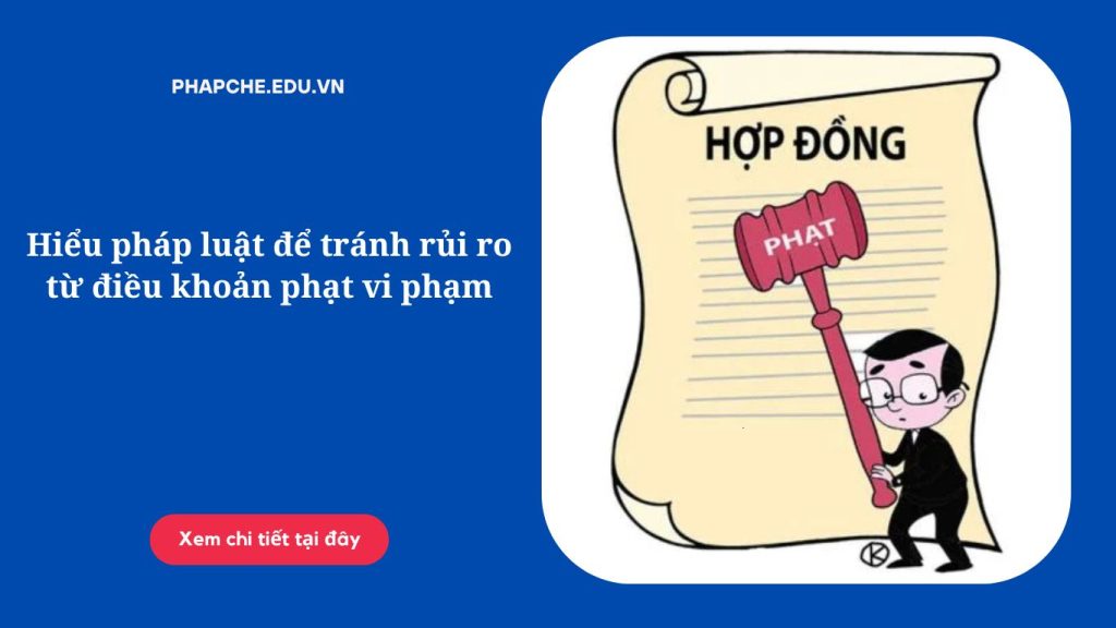 Hiểu pháp luật để tránh rủi ro từ điều khoản phạt vi phạm