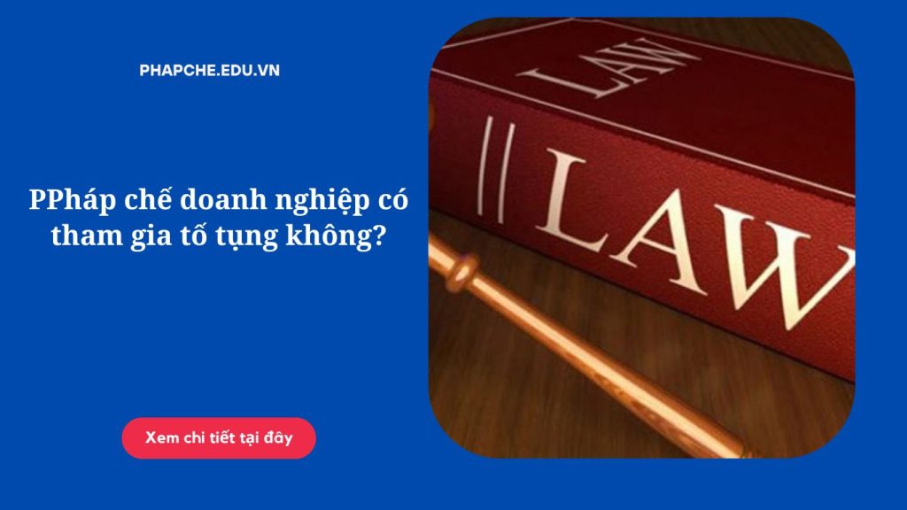 Pháp chế doanh nghiệp có tham gia tố tụng không
