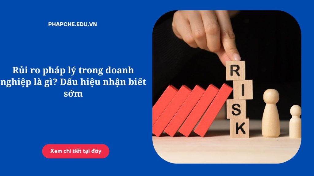 Rủi ro pháp lý trong doanh nghiệp là gì Dấu hiệu nhận biết sớm