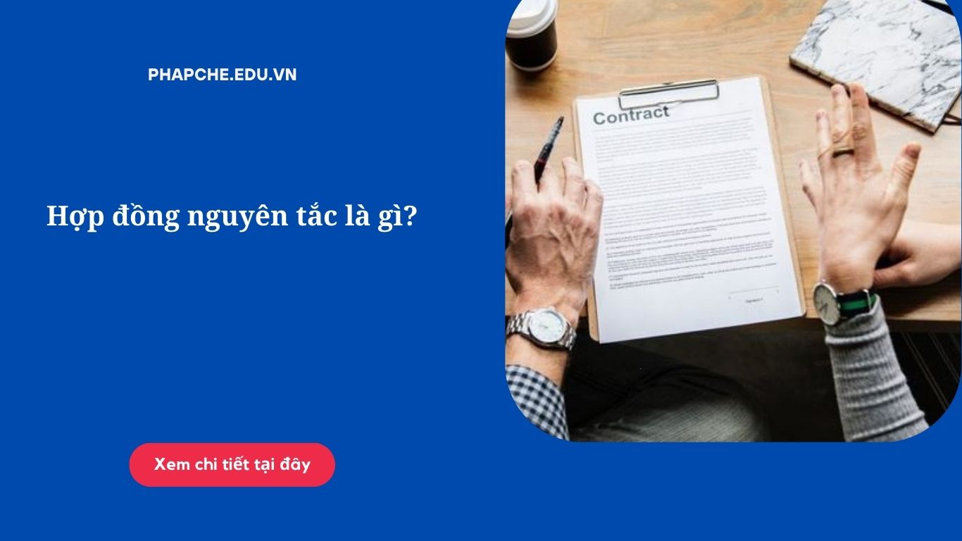 Hợp đồng nguyên tắc là gì? Vai trò và giá trị pháp lý