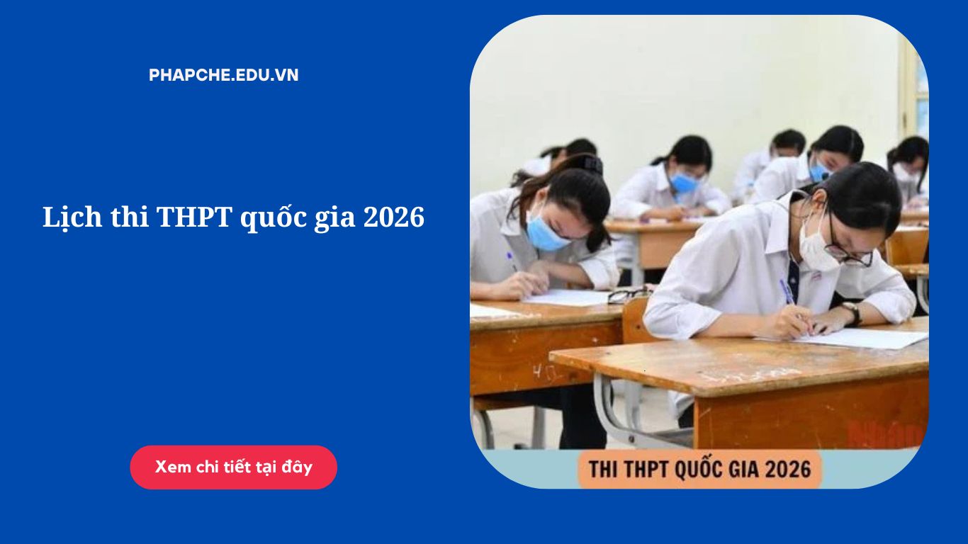 Lịch thi THPT quốc gia 2026