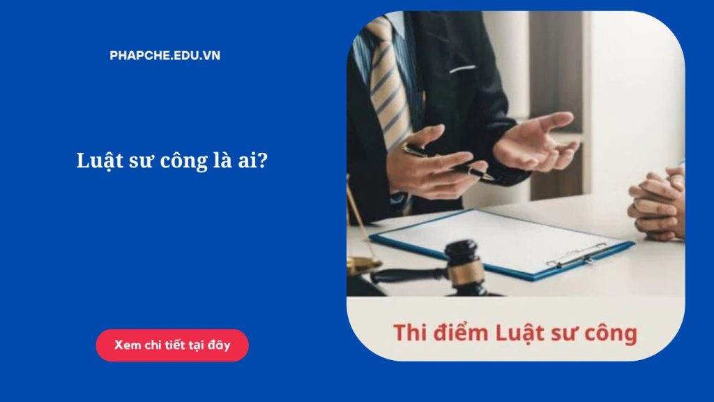 Luật sư công là ai?