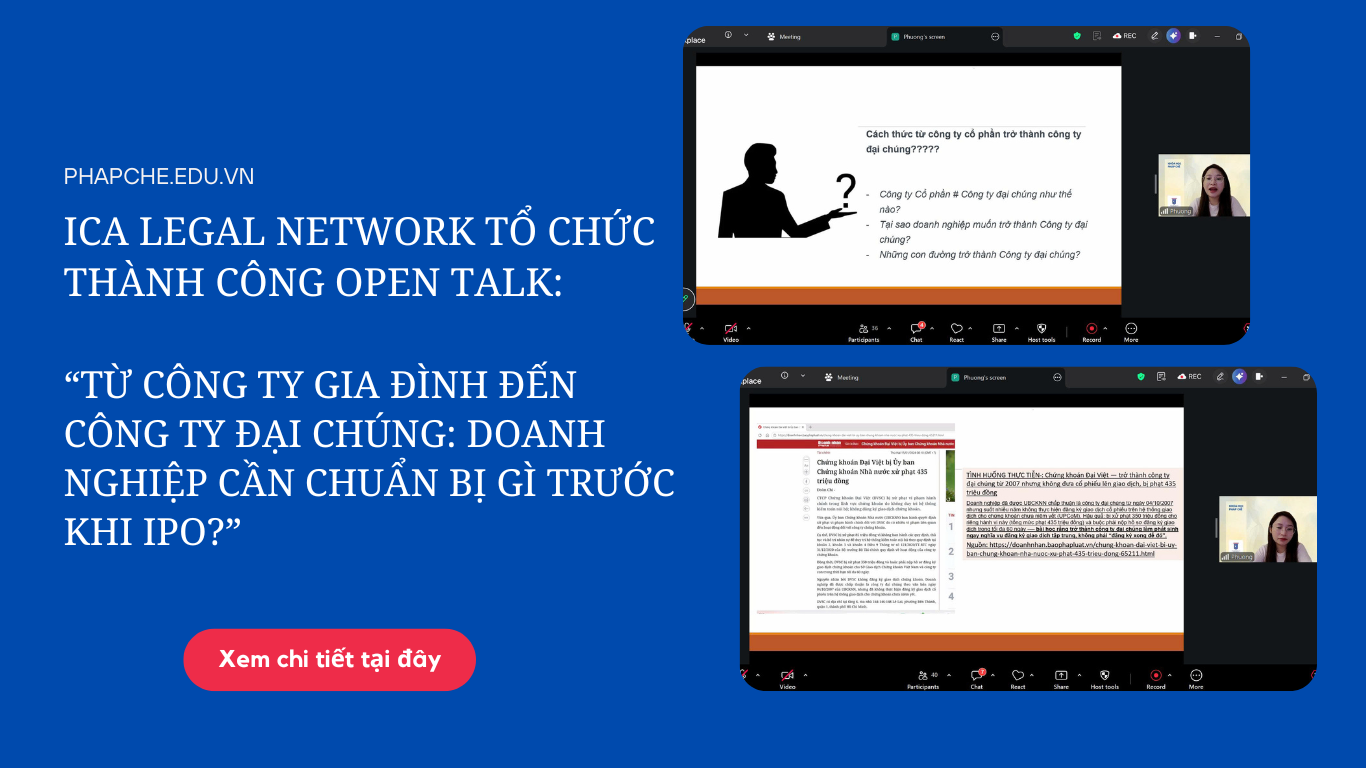 THƯ CẢM ƠN SAU OPEN TALK ICA LEGAL NETWORK